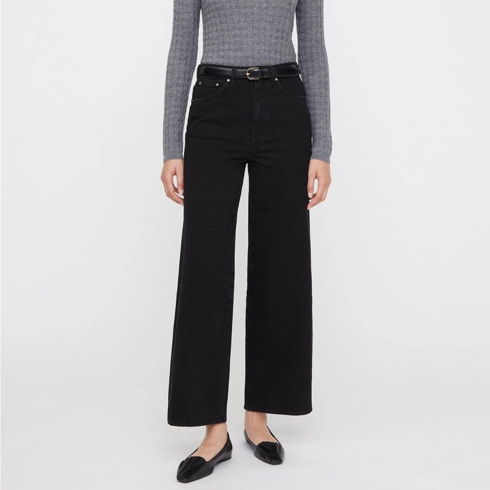 Toteme black flair fit jeans
